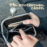 Amazon | [RafiCaro] 大玉 がま口 財布 レディース 大容量 牛革